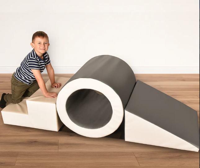 Soft Play Steps, Barrel/Tunnel and Slide Set