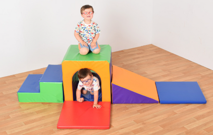 Soft Play Up & Over Set with Floor Mats - Multiple Designs available