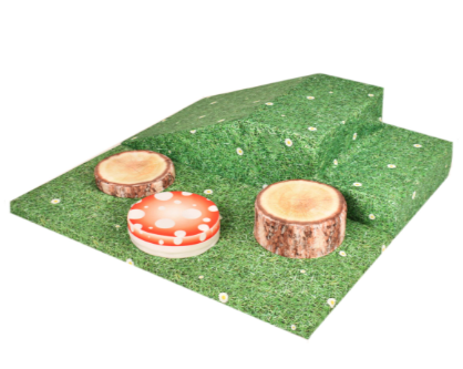Safer-Play Explorer’s Steps soft play set with integrated safety floor mats- Multiple Designs available