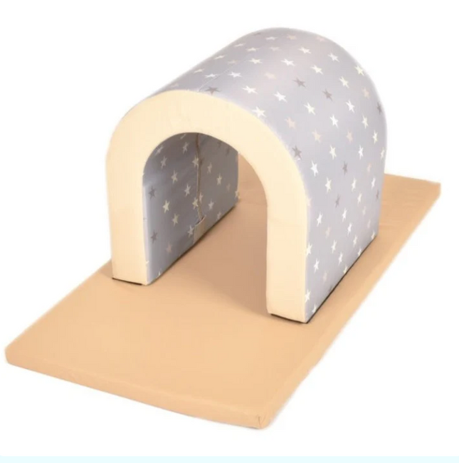 Nursery Soft Play Tunnel + Play Mat - Multiple Designs available