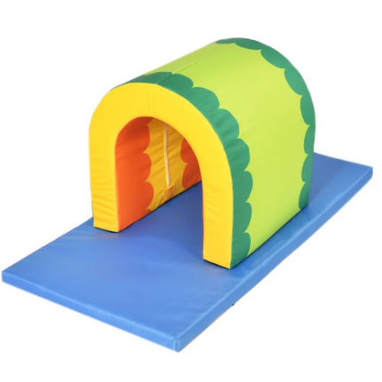 Nursery Soft Play Tunnel + Play Mat - Multiple Designs available