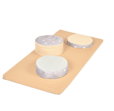 Safer Soft Play Stepping-stones integrated soft play and mat
