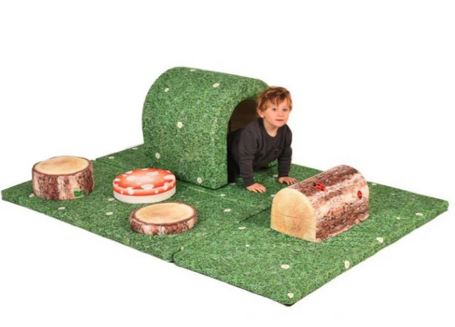 Safe Soft Pay Trail Soft Play Set – with integrated safety matting- 3pcs