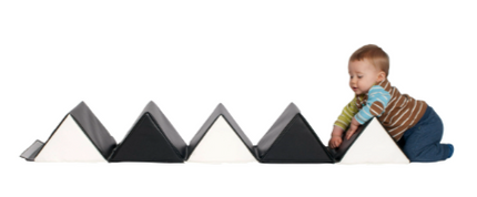 Soft Play Mirror Triangles- Multicolour/Black&White