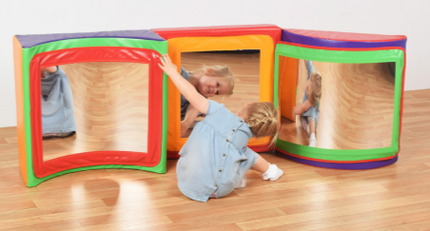 Triple Mirror Soft Play Set- Multiple Colours available