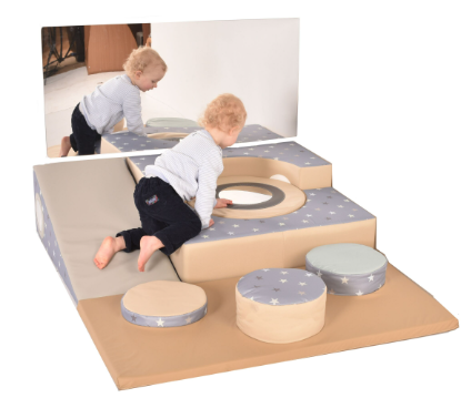Little Stars Soft Play Activity Set - Stepping stones & Mirror