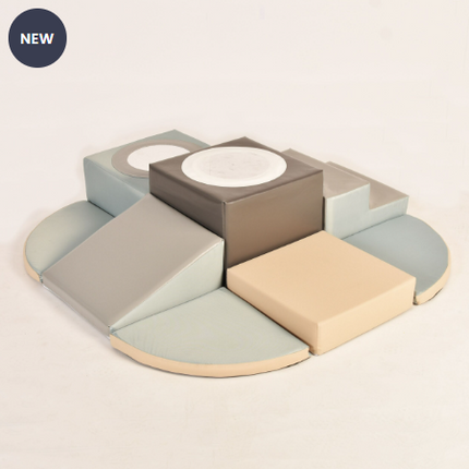 Soft Play Toddler Mirror Crossways- Multicolour/Neutral Shades