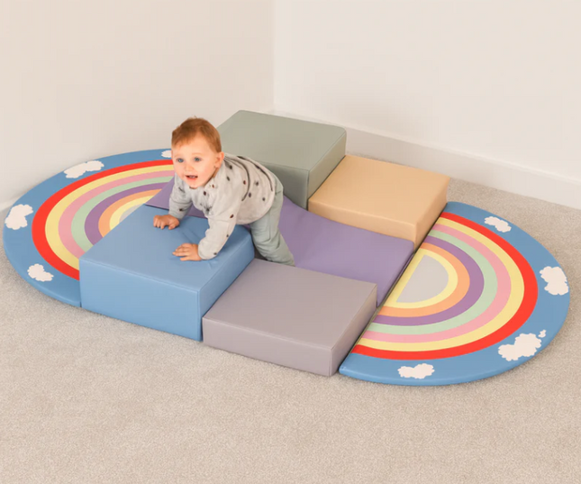 Soft Play Toddler Rainbow Climber Set