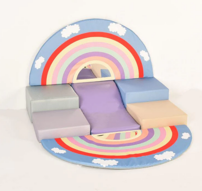Soft Play Toddler Rainbow Climber Set