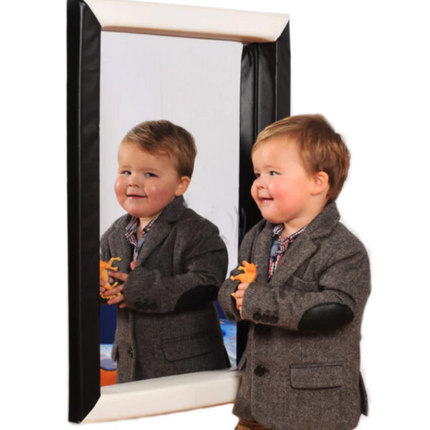 Rectangular Padded Surround Soft Frame Mirror- Multiple Colours and Sizes available | Safety Mirror | Classroom | School | Nursery | Home | Sensory Room | Soft Play