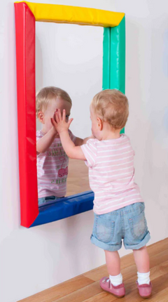 Rectangular Padded Surround Soft Frame Mirror- Multiple Colours and Sizes available | Safety Mirror | Classroom | School | Nursery | Home | Sensory Room | Soft Play