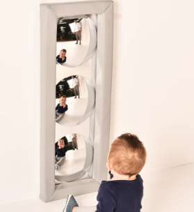 3 Bubble Sensory Safety Mirror with Padded Surround Frame- Small/Large