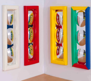 3 Bubble Sensory Safety Mirror with Padded Surround Frame- Small/Large