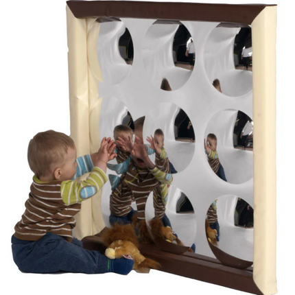 3 Bubble Sensory Safety Mirror with Padded Surround Frame- Small/Large