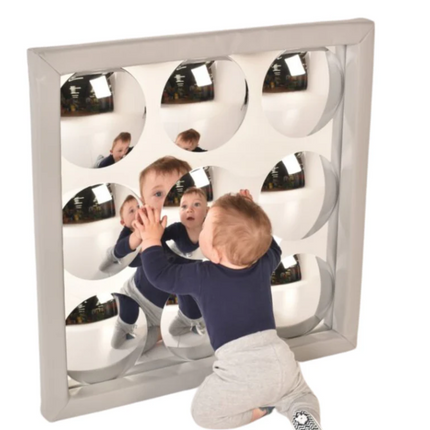 3 Bubble Sensory Safety Mirror with Padded Surround Frame- Small/Large