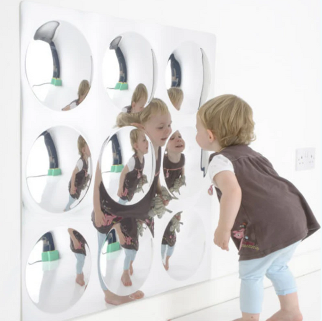 Large 9 Bubbles Convex Mirror | Sensory Mirror