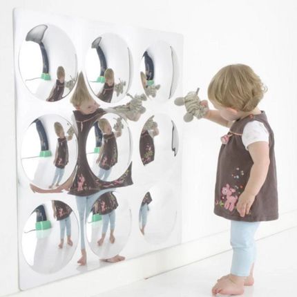 Large 9 Bubbles Convex Mirror | Sensory Mirror