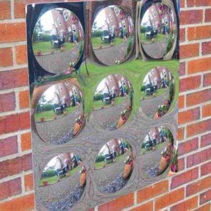 Large 9 Bubbles Convex Mirror | Sensory Mirror