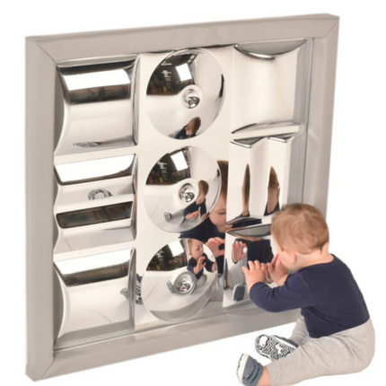 Multi-Sensory Safety Mirror with Padded Surround Frame- Multiple Colours available