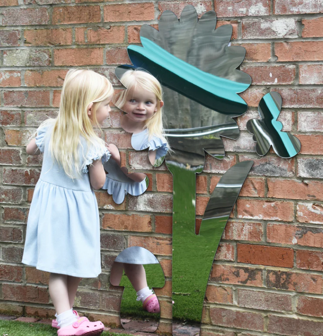 Flower Garden Safety Mirrors Set- Indoor/Outdoor use