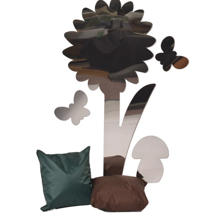 Flower Garden Safety Mirrors Set- Indoor/Outdoor use