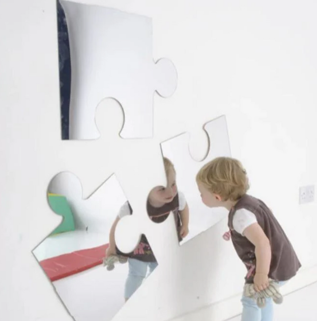Jigsaw Safety Mirror Set of 3 - Indoor/Outdoor use | Sensory Mirror