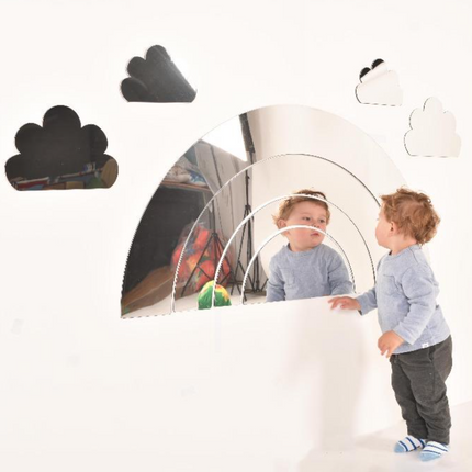 Rainbow Safety Mirror Set - Indoor/Outdoor use | Sensory Mirror