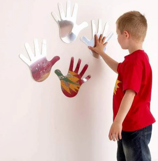 Hands Plastic Safety Wall Mirrors- Indoor/Outdoor use | Sensory Mirror