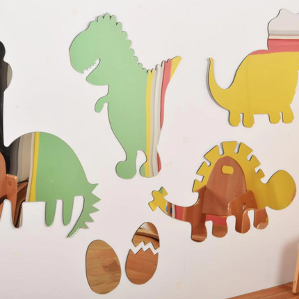 Dinosaur Safety Mirror Set- Indoor/Outdoor use | Plastic Mirror | Playground | Garden | School | Nursery | Home