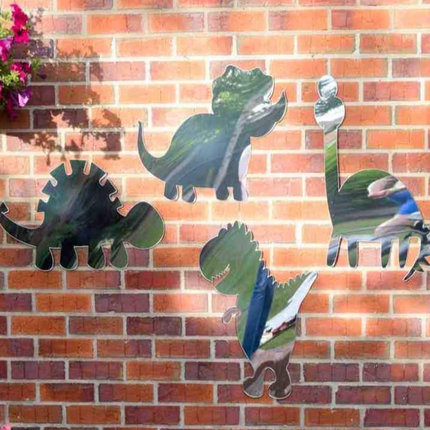Dinosaur Safety Mirror Set- Indoor/Outdoor use | Plastic Mirror | Playground | Garden | School | Nursery | Home