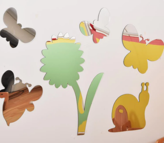 Garden Mini Beast Safety Mirror Set- Indoor/Outdoor use | Sensory Mirror