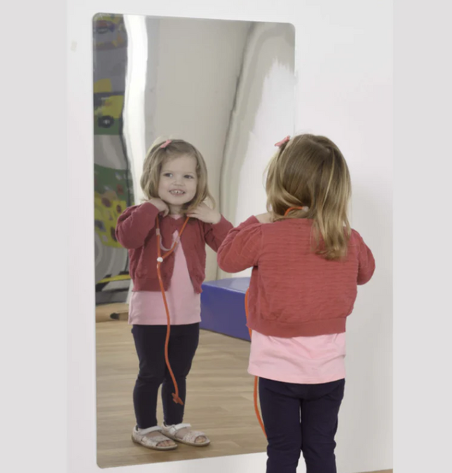 Large Safety Wall Mirror W1100 x H550mm | Sensory Mirror