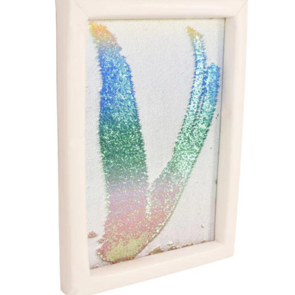 Flip Sequin Soft Padded Frame Board: Make a Picture- Small/Large | Sensory Play | Reversible Sequin