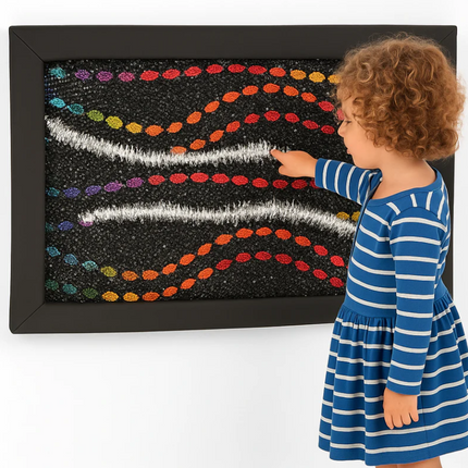 Flip Sequin Board: Join the Dots - Sensory Play | Reversible Sequin | Soft Play | Classroom | Sensory Room