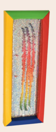 Flip Sequin Board: Rainbow with Padded Surround Frame — Multiple Colours available | Sensory Play | Reversible Sequin | Soft Play | Classroom | Sensory Room