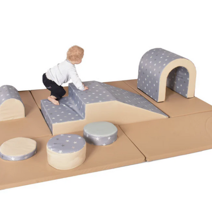 Complete Soft Play Set Misty Mountains- Wall Pads + Soft Play Apparatus + Mats