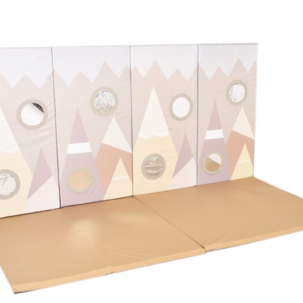 Set of 4 Misty Mountain Wall Pads + Optional Floor Mats