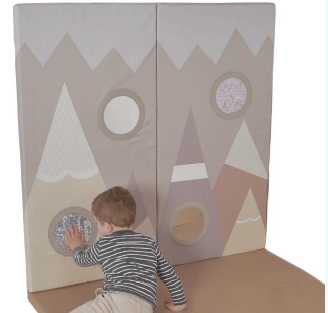 Set of 2 Misty Mountain Soft Wall Pads + Floor Mat/ Cushions Options