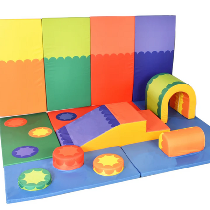 Complete Soft Wall Pads x 4 + Multi Colour Soft Play Set