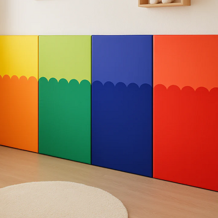 Set of 4 Multi Coloured Soft Wall Pads