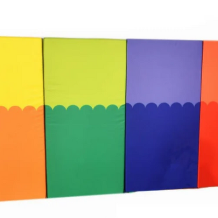 Set of 4 Multi Coloured Soft Wall Pads