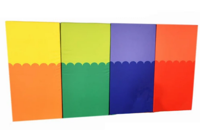 Set of 4 Multi Coloured Soft Wall Pads