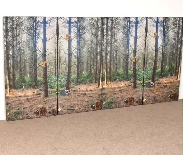 Set of 4 Woodland Soft Wall Pads + Mat(s) Options | Soft Play | Safety Padding | Nature