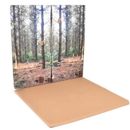 Set of 2 Woodland Wall Pads + Mat/Cushion Set Options | Soft Play | Safety Padding | Nature