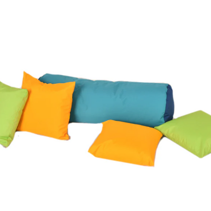 Set of 2 Multi Coloured Wall Pads+ Mat/Cushion Set Options | Soft Play | Safety Padding | Colourful