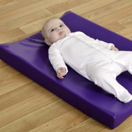 Baby Changing Mat With Non-Split Seams- Purple or Leaf Design