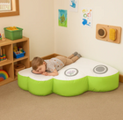 Bubble Tube Beanbag Corner — Green or Blue / Bean bag, 2 mirrors and 2 wall padding options
