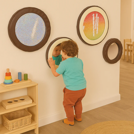 Soft Flip Sequin And Mirror Pads Set | Soft Play | Safety Padding | Reversible Sequin | Safety Mirror