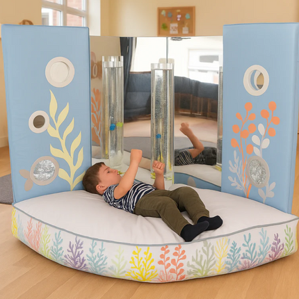 Coral Nuture Bubble Tube Corner — Corner With Cushions Option