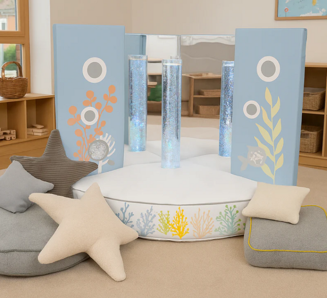Coral Nuture Bubble Tube Corner — Corner With Cushions Option